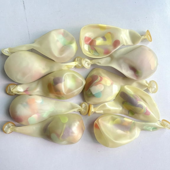 10pcs Ice Cream Balloons Birthday Wedding Party Decoration Long Strips Paper Confetti Latex Ballons Baby Shower Sprinkles