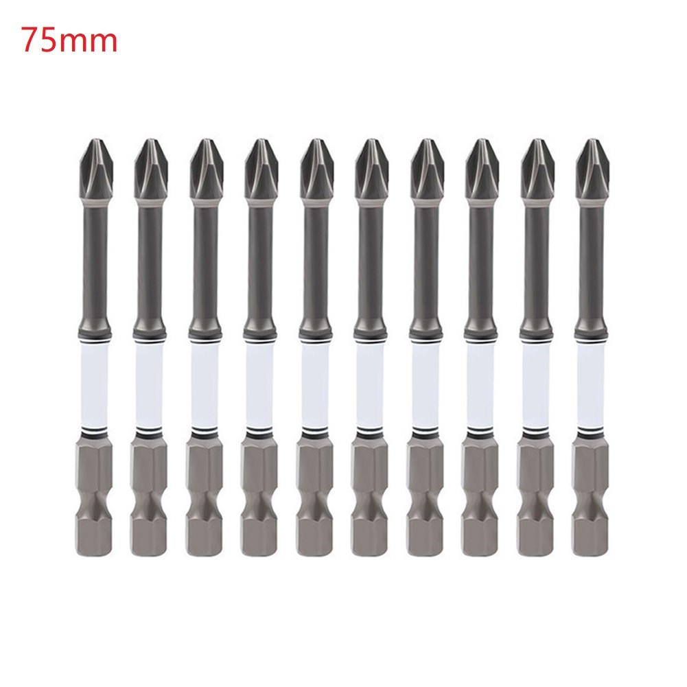 10pcs Impact Bits PH2 Cross Screwdriver Bit Hex Shank Screwdrivers Bit 50150mm