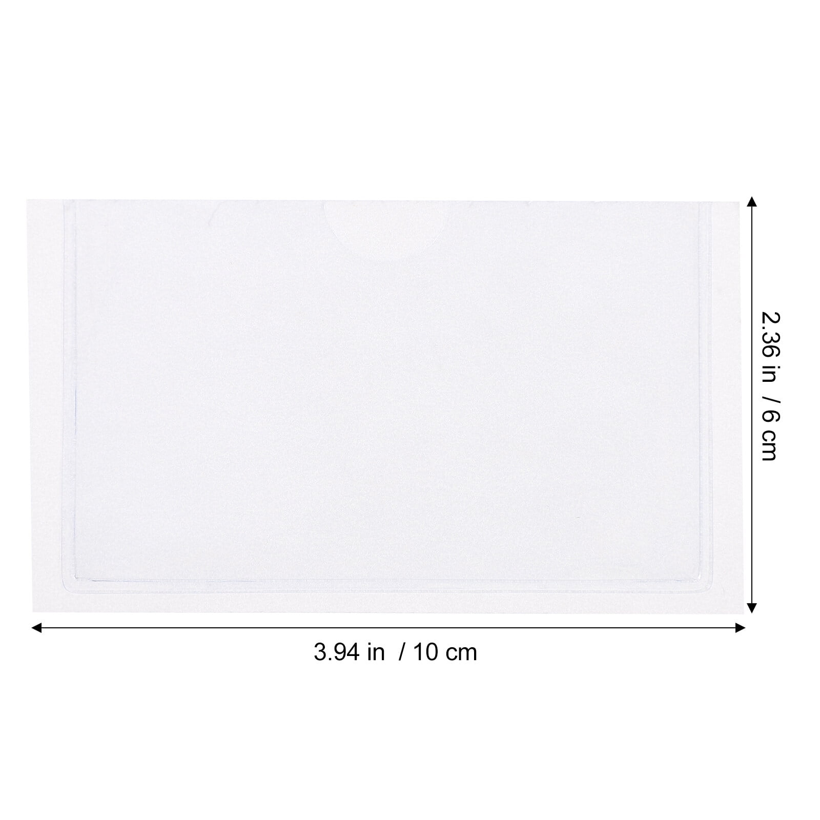 10pcs Index Card Pockets Self Adhesive Index Card Holders Clear Cards ...