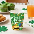 thumbnail image 1 of 10pcs Irish St. Patrick's Day Disposable Party Tableware Set, Clover Print Paper Plates Napkins & Cups, Tableware Set Party Plate Festive Holiday Party Supplies for St. Patrick's Day Celebrations, D, 1 of 7