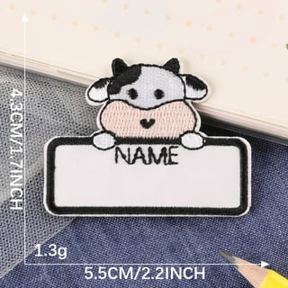  200Pcs Name Labels Iron On Fabric Tapes Tags School Woven Name  Labels Sew in School Name Tags Tapes Name Label White Sewing Woven Custom  Clothing Cutting Free Writable Washable for