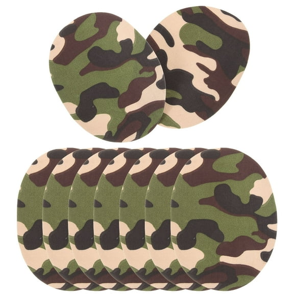 10pcs Iron On Camouflage Patches for Clothes Repair, Jackets, Jeans, Fabric Patches for Clothing Mending