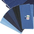 thumbnail image 1 of Iron On Patches For Clothes, 10pcs Denim Patches For Jeans, 5 Shades Iron On Jean Repair Patch, Denim Patches For Inside Jeans, Clothing Repair Decorating Kit, 1 of 7
