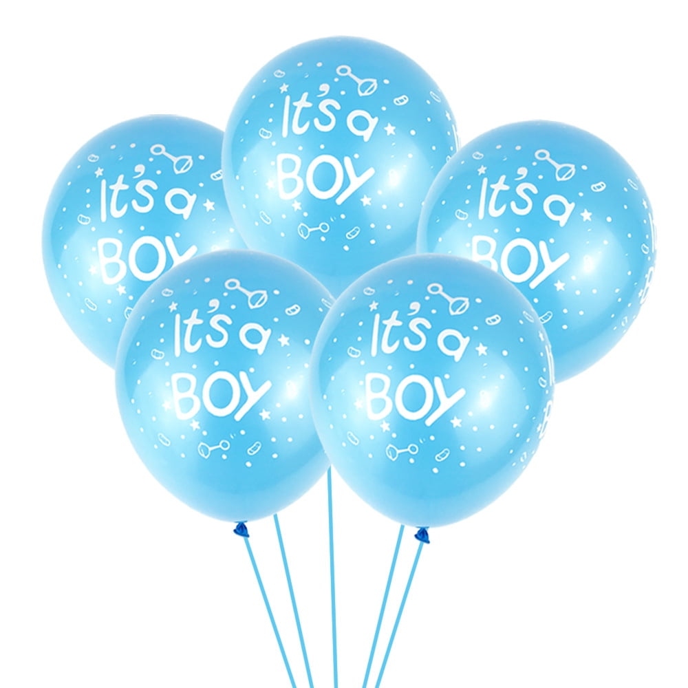 10pcs It's a Boy Blue Baby Shower Latex Balloon Baby Boy Party Balloons ...
