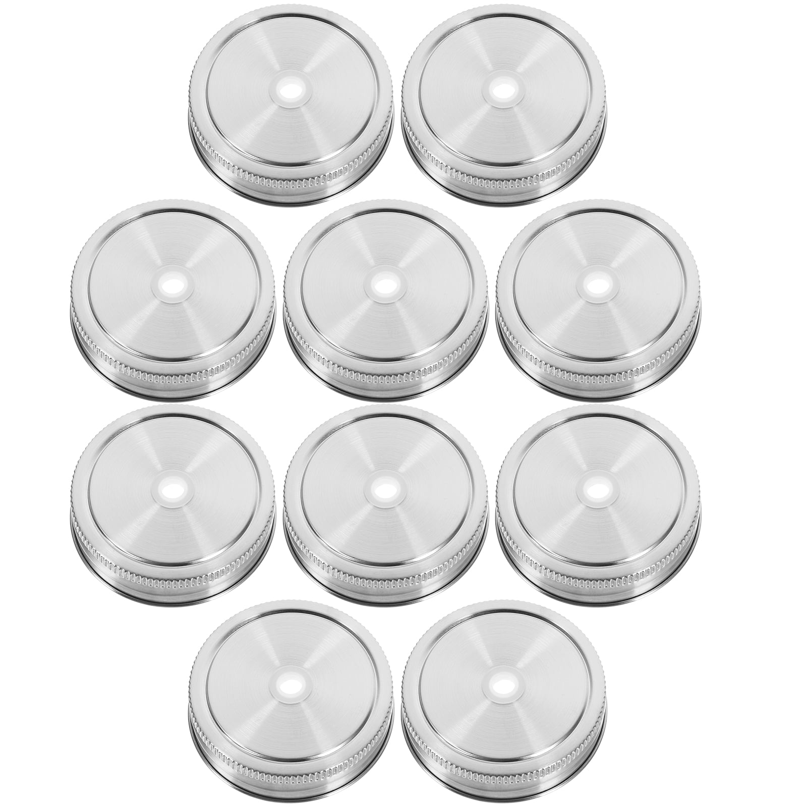 10pcs Jar Airtight Covers Mason Jar Lids with Straw Hole Mason Jar Lids Airtight Replacement