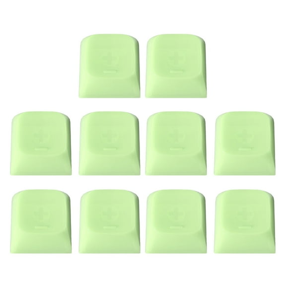 10pcs Jelly Blank Keycaps Features Blind Dots Identification for Gaming and Programming Mechanical Keyboards