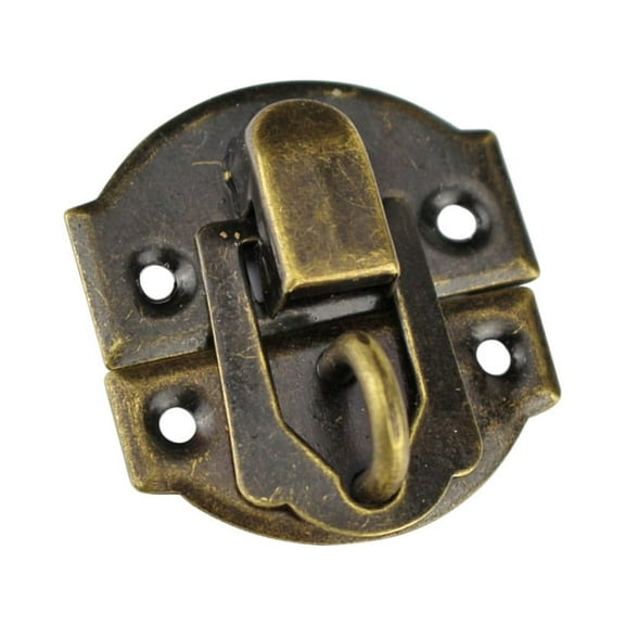 10pcs Jewelry Box Latches Special Small Box Packing Buckle Antique Wooden Gift Lock Alloy Latch Hook Locks(Bronze)