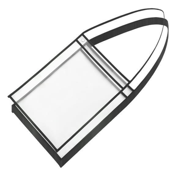 WHAMVOX 10pcs Reusable Job Ticket Holder Plastic Sleeves Repair Ticket Holders with Hanging Strap for File Cabinets