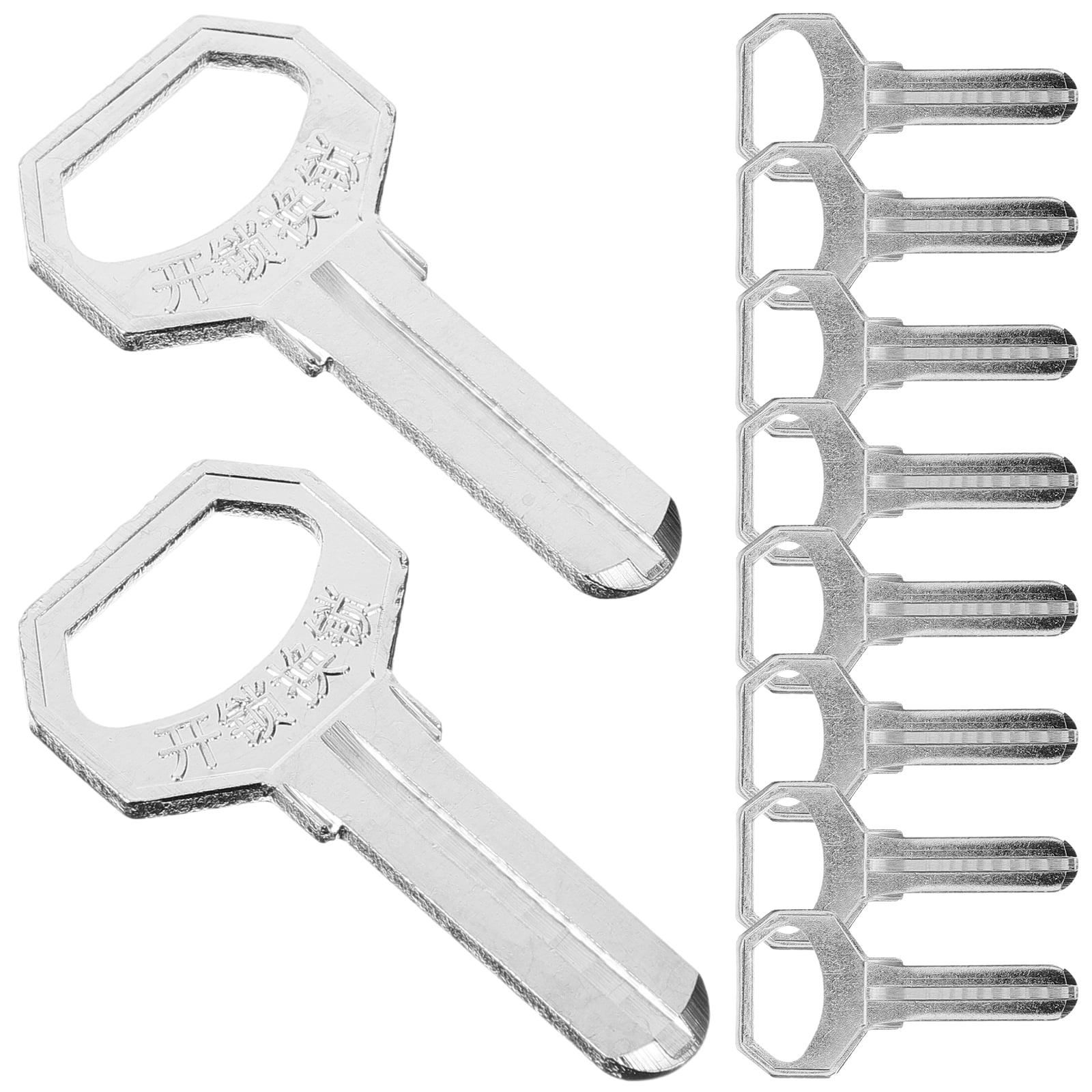 Yueyihe 10 Pcs Key Embryo House Blank Garage Door Keys Metal
