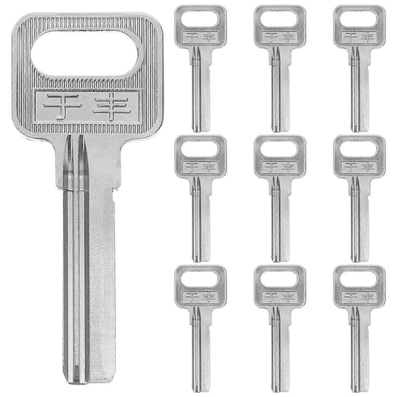 10pcs Key Blanks 32mm Blank Keys Portable Key Replacement Parts For Woodworker