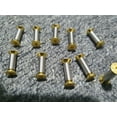 thumbnail image 1 of 10pcs Knife Handle Bolt Rivets Screw Fastener Nut Flat Hex Head Gold, 1 of 4