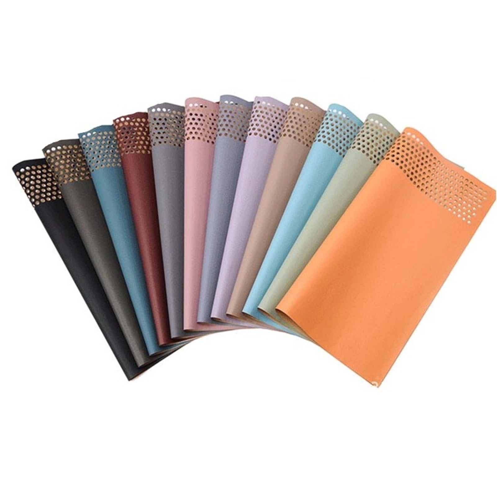 10pcs Kraft Paper with Hole Gift Wrapping Paper Flower Wrapping Paper Kraft Paper Handmade Craft Supply New Year Gift Wrapping