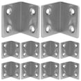 thumbnail image 1 of 10pcs L Bracket Stainless Steel Corner Brace Shelf Support Bracket Mount, 1 of 6
