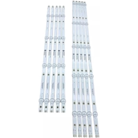 10pcs LED Backlight Strips Replacement for Insignia NS-55DF710NA19 NS-55DF710NA21 TPT550U2-D072 E4SW5518RKU LB55135