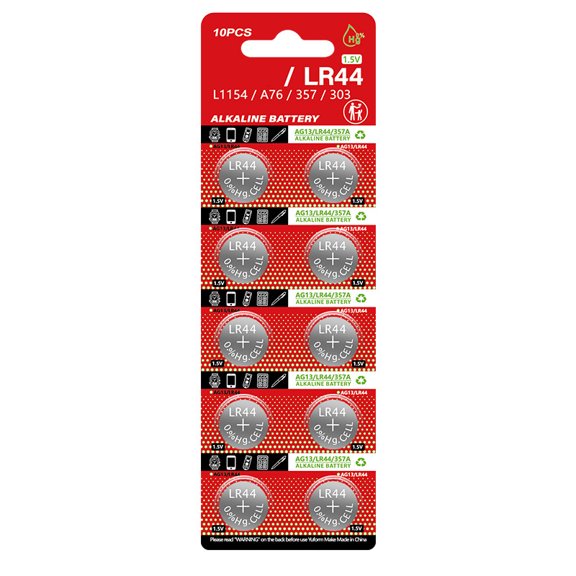 10pcs LR44 Button Batteries 1.5V Alkaline Stable Power Supply for Gadgets And Accessories Replace AG13/A76/LR44/357