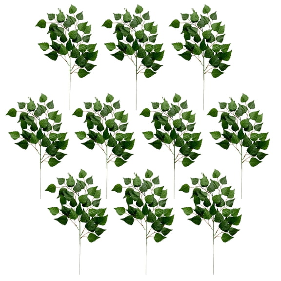 10pcs Large Artificial Eucalyptus Stems Decorations, Simulation Green Leaves Home Decor for Living Room, Table, Bedroom