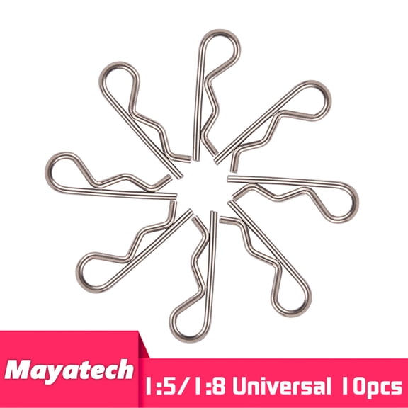 10pcs Large Buckle - RC Car Body Clips, Pins, Housing Latch, R Buckles, Partners for TRAXXAS SCX10 for HSP, 1/5 1/6 1/7 1/8 1/8 1/12 1/16