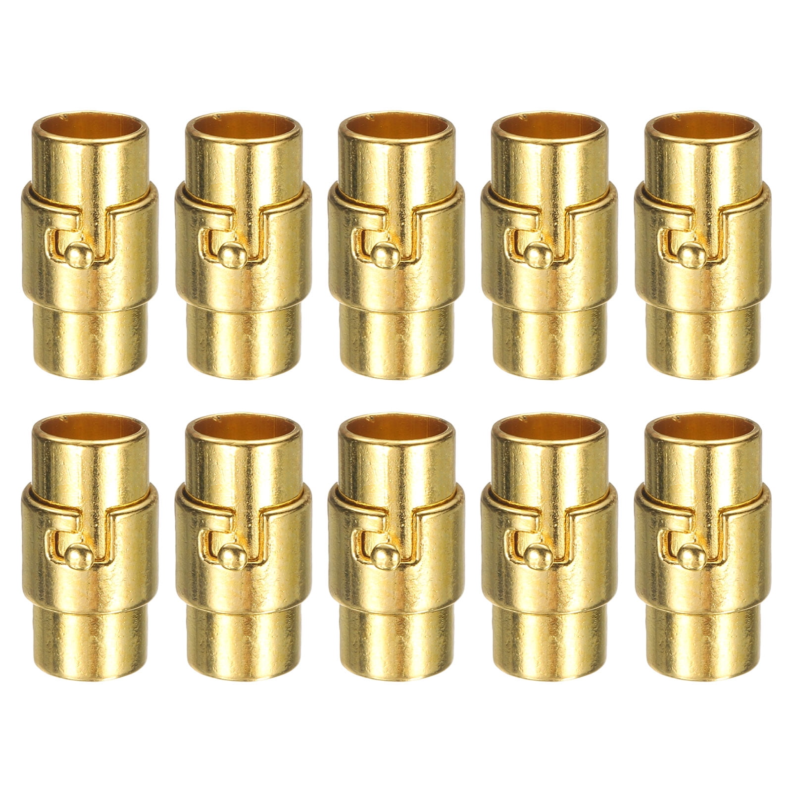10pcs Leather Cord End Clasp 7mm Hole Magnetic Cord End Caps Closures ...