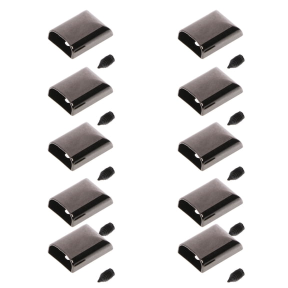 10pcs Leather Craft DIY Metal Zipper Tail Clips Buckle Stop Tail Plug for Head T