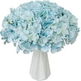 thumbnail image 1 of 10pcs Light Blue Fake Flowers Hydrangea Heads Silk Flowers with Stems for Mother's Day Easter Home Kitchen Wedding Decorations (vase not Include), 1 of 5