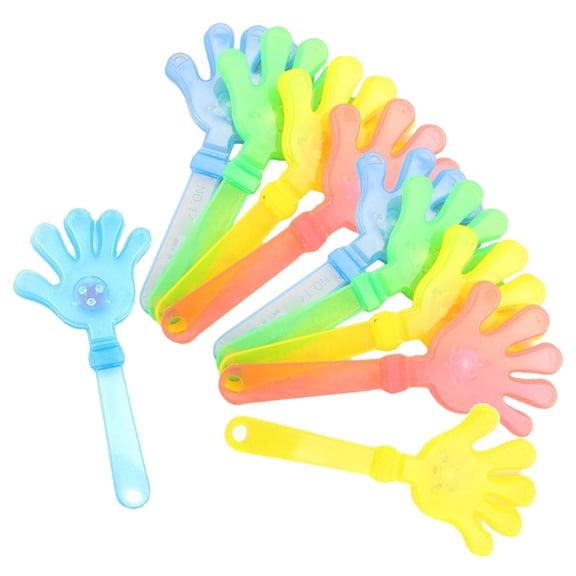 10pcs Light up LED Hand Clappers Clap Hands Toy for Night Event and Celebration Party Supplies Festival Noise Maker