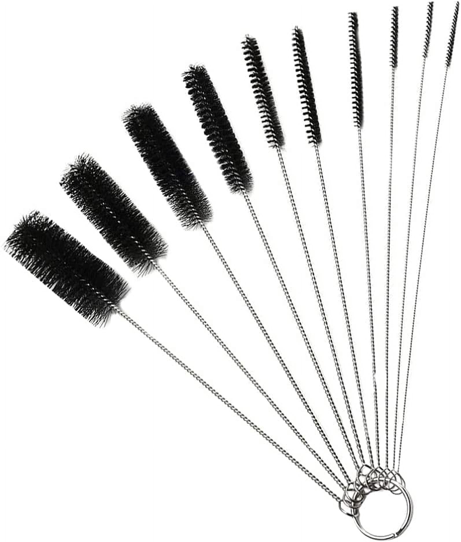 10pcs Long Straw Brush Nylon Pipe Tube Cleaner Brush Set Straw