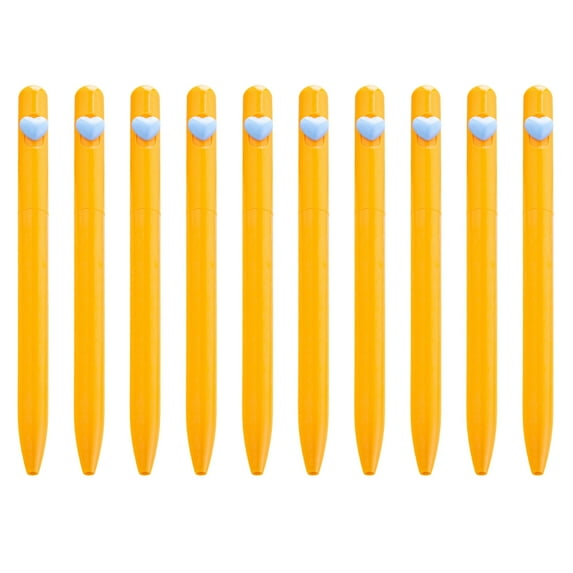 10pcs Love Heart Ballpoint Pen 1.0mm Writing Pen Plastic Ballpoint Pen ...