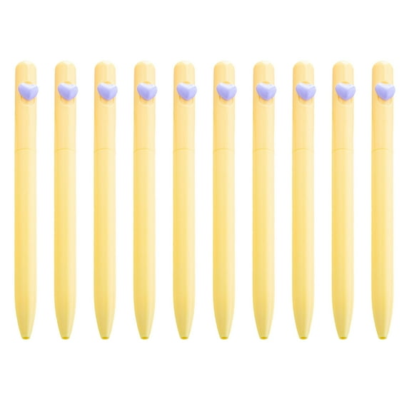 10pcs Love Heart Ballpoint Pen 1.0mm Writing Pen Plastic Ballpoint Pen ...