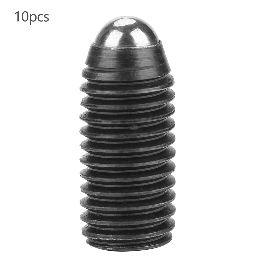 10pcs M12 Screw Thread Hex Socket Carbon Steel Ball Spring Plungers Set