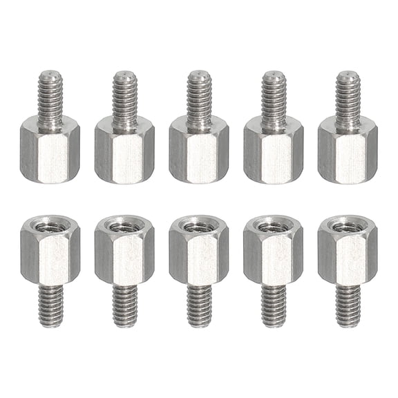10pcs M2.5x5mm Male to M3x5mm Female Thread Spacer Standoffs Screws