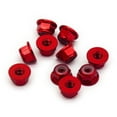 thumbnail image 1 of 10pcs M2 Flange Locking Hex Nuts Nylon Insert Anodized Aluminum (Color Options), 1 of 1