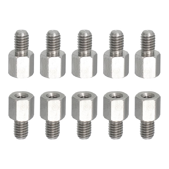 10pcs M4x6mm Male to M2.5x6mm Female Thread Spacer Standoff Screw