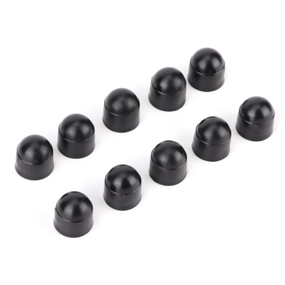 10pcs M6 Hex Screw Nut Protection Cover Cap Kit 0.5 inches / 1.3 cm Plastic Bolt Head Protector Dome Caps for JDM Car Accessories