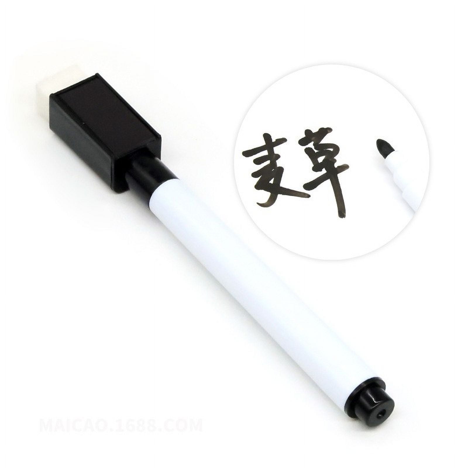 Romansa Magnetic Dry Erase Pens, Black Color, Fine Tip, Erasable - Main Image