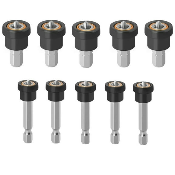 10pcs Magnetic Drywall Screw Setter Bits for Plasterboard Hex Shank Positioning Bit Easy Installation Drill Accessory