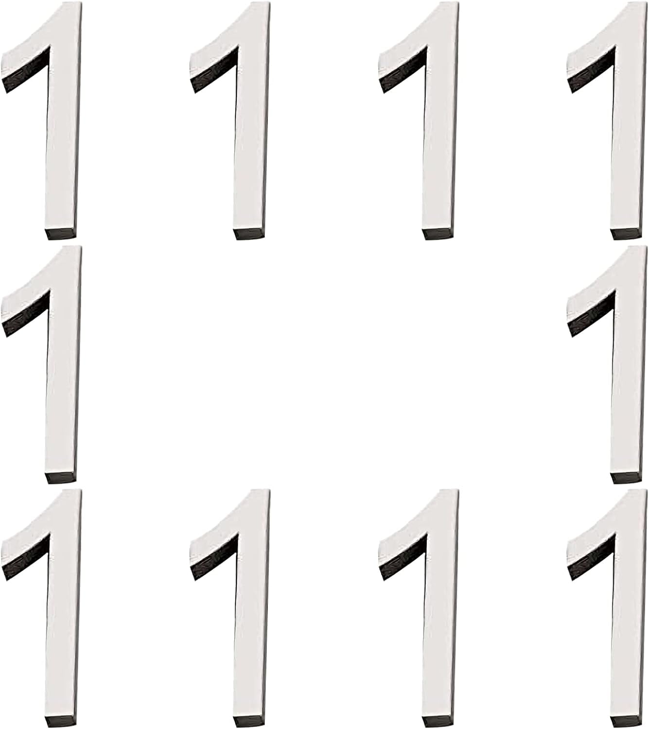 10pcs Mailbox Numbers 1 House Address Number Stickers Self Adhesive ...