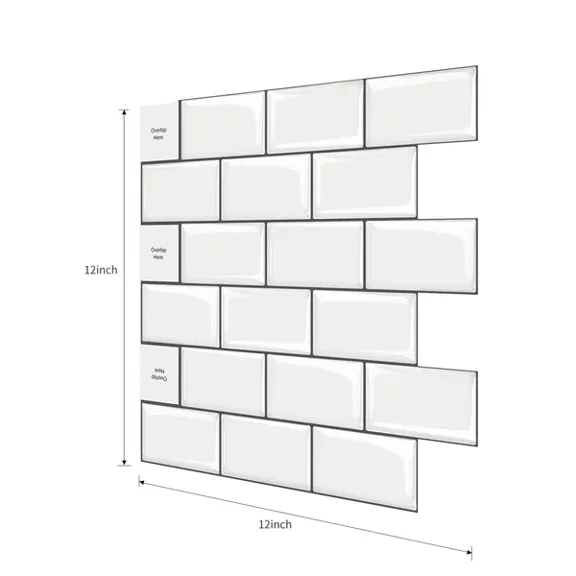10pcs, Marble Peel and Stick Backsplash Tiles for Kitchen Walls Bathroom Countertops, 12 Inch*12 Inch, Adhesive Glazed Ceramic Surface,rproof, Heat Resistant, Contemporary
