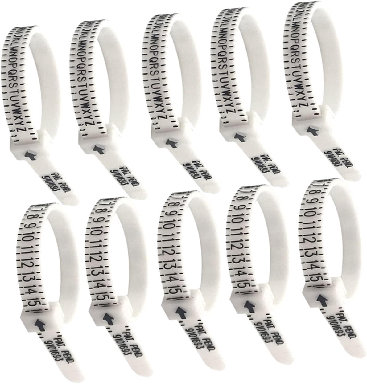 10pcs Measure Measuring Measurement Jewelry Gauge Sizer Measurer Circle ...