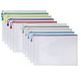 10pcs Mesh Zipper Pouch Bags,10 colors Plastic Zipper Bags for Organization,Reusable Zipper