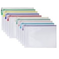 10pcs Mesh Zipper Pouch Bags,10 colors Plastic Zipper Bags for