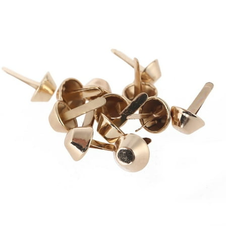 10pcs Metal Feet Rivets Studs Pierced for DIY Purse Handbag Leather Crafts