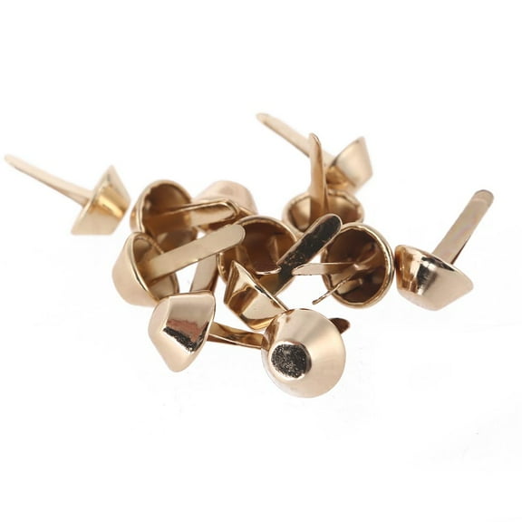 10pcs Metal Feet Rivets Studs Pierced for DIY Purse Handbag Leather Crafts