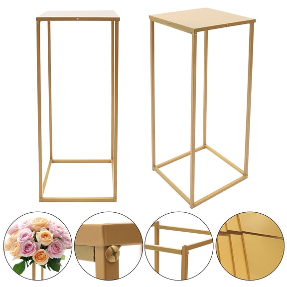 10pcs Metal Flower Stand Pedestal Centerpiece Column Rack Wedding Party Decor