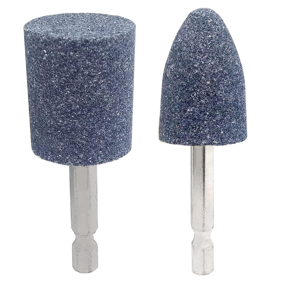 10pcs Metal Grinding Stone Set,Rotary Tool Grinding Stone Wheel Head with 1/4Inch Shank5pcs cylinder shaped,5pcs bullet shape