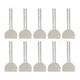 10pcs Metal Toothpaste Squeezer Tube Roller Key Squeezing Half Round Key Tube Stainless Steel