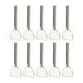 10pcs Metal Toothpaste Squeezer Tube Roller Key Squeezing Half Round Key Tube Stainless Steel