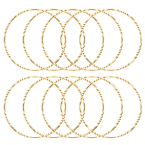 10pcs Metal Wreath Rings Dreamcatcher DIY Craft Circles Round Metal Rings DIY Adornment Accessories