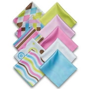 10pcs Microfiber Cleaning Cloth Lens, Sunglasses, Eyeglasses. Geo-Design by TreVee