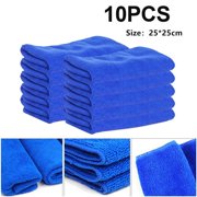 10pcs Microfiber Cleaning Cloth No-Scratch Rag Car Polishing Detailing Towel
