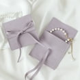 thumbnail image 1 of 10pcs Microfiber Jewelry Pouch Velvet Jewelry Small Envelope Bag with Rope Jewelry Packaging Pouch Wedding Favors Gift Party Bag Purple 8x8cm, 1 of 6